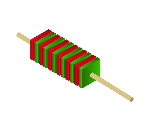 brocheta isométrica