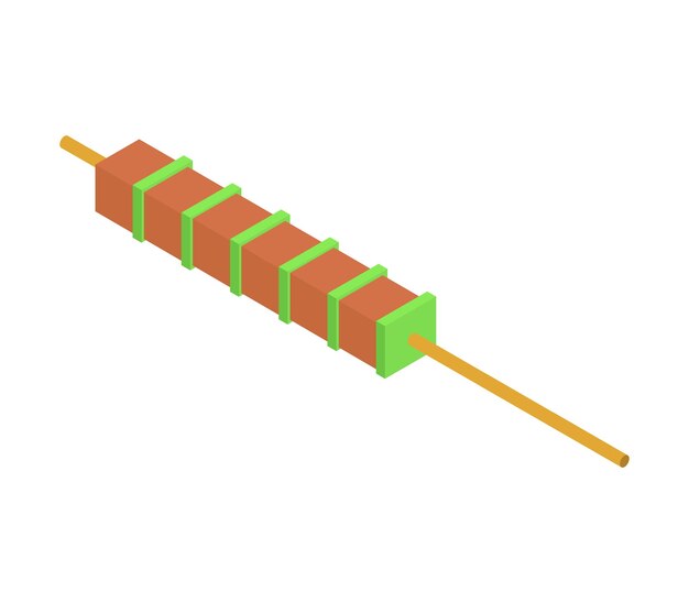 brocheta isométrica