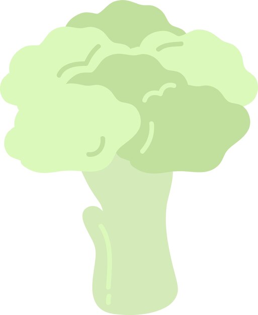 Brócoli de ilustración de estilo dibujado a mano
