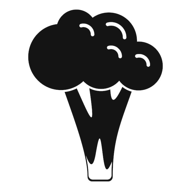 Brócoli repollo icono simple vector Brócoli comida vegetal planta