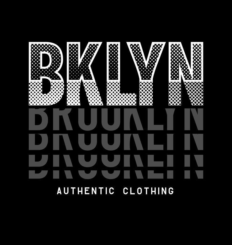 Vector brooklyn grunge diseño tipografía vector diseño texto ilustración signo camiseta gráficos impresión