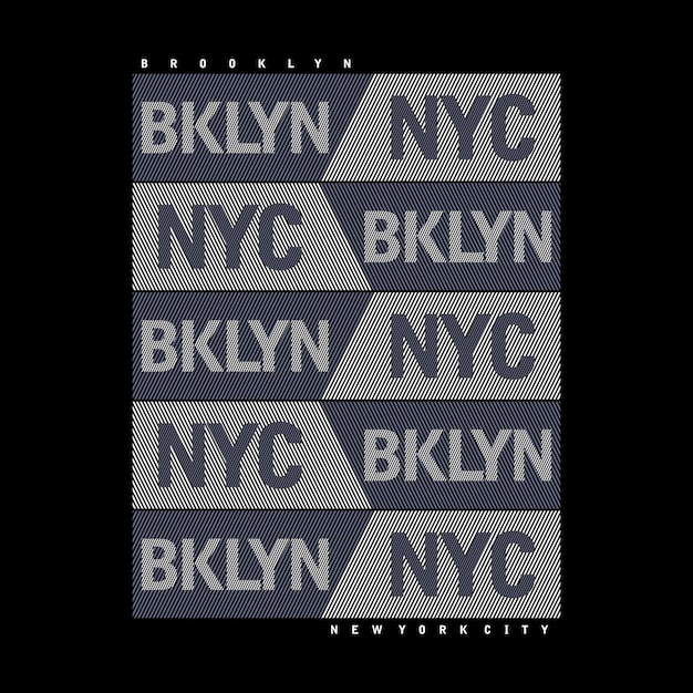 Brooklyn Nueva york diseño tipografía Grunge fondo vector diseño texto ilustración signo camiseta gráficos impresión