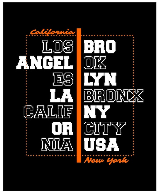 Brooklyn NYC Diseño de tipografía vintage en ropa de camiseta de ilustración vectorial y otros usos