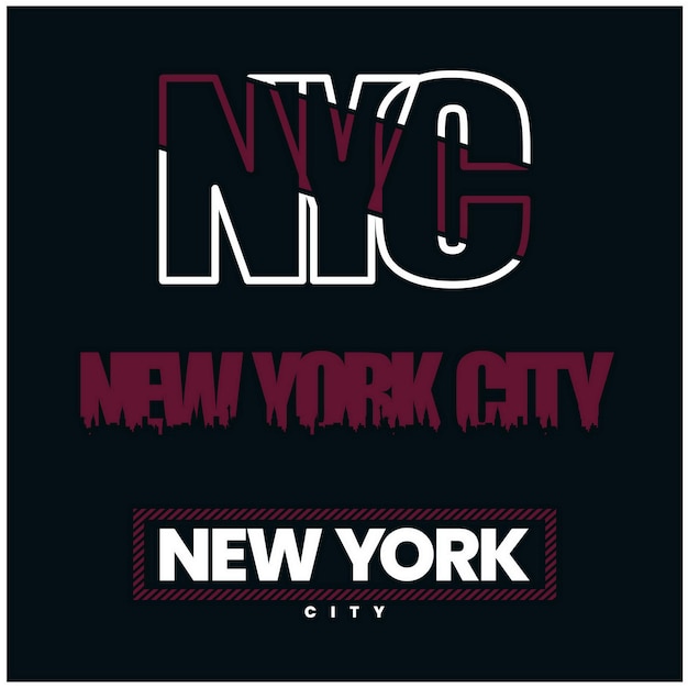 Brooklyn NYC Diseño de tipografía vintage en ropa de camiseta de ilustración vectorial y otros usos