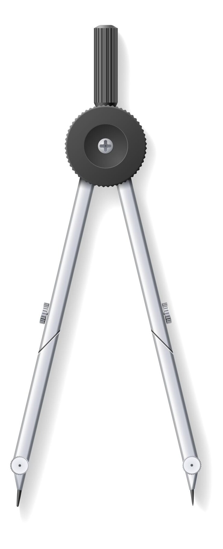 Vector brújula de metal herramienta de geometría escolar suministro de matemáticas
