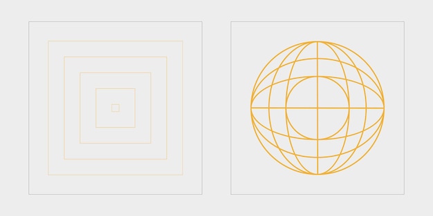 El brutalismo da forma a Activos gráficos extraordinarios Formas abstractas modernas