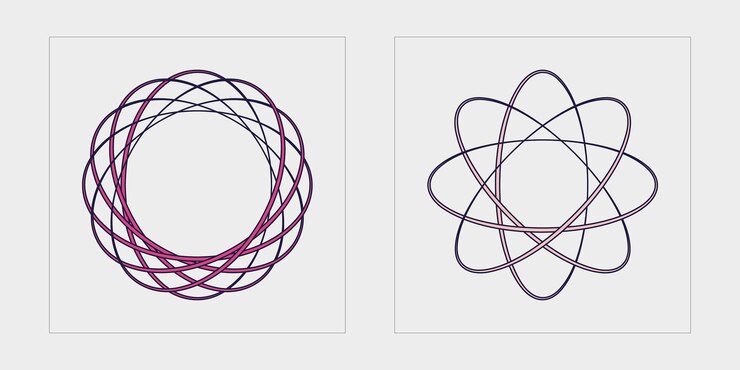 Vector el brutalismo da forma al conjunto futurista retro psicodélico rave plantillas para carteles de notas