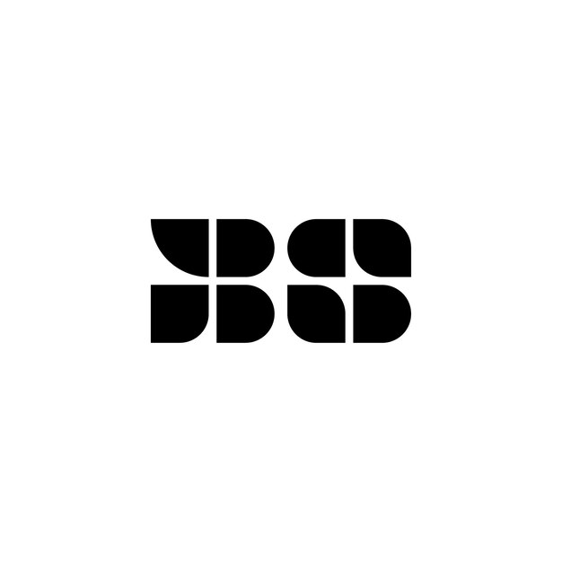 BS Monogram Logo Design letra texto nombre símbolo monocromo logotipo alfabeto carácter simple logo