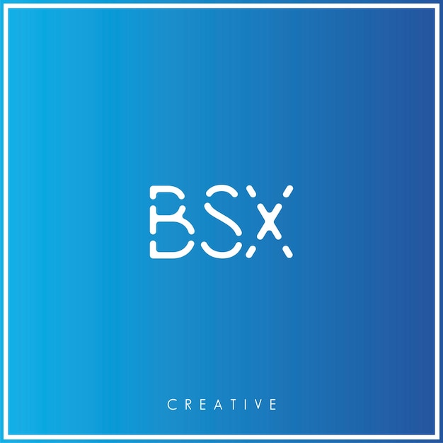 BSX Creative Vector Latter Diseño del logotipo Minimal Latter Logo Premium Ilustración vectorial Monograma