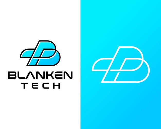 BT letras monograma diseño del logotipo de la empresa de tecnología