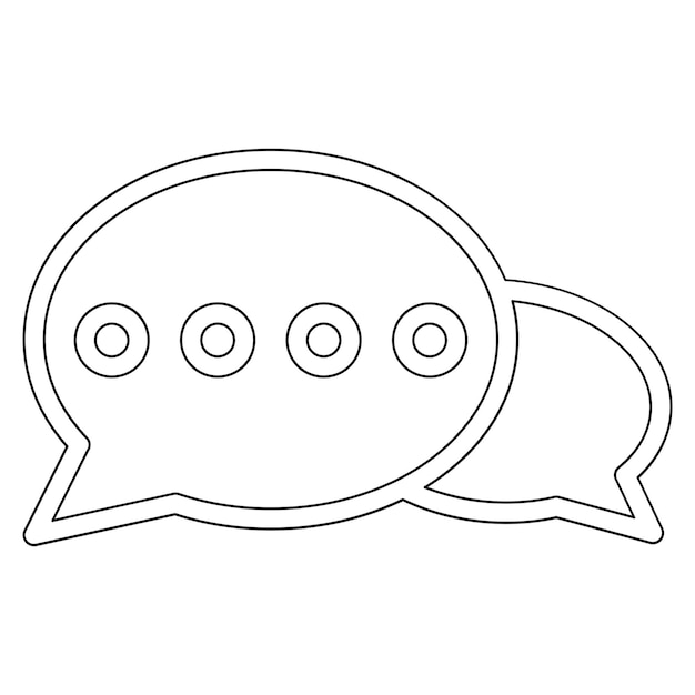 Vector bubble chat vector icon illustration of diplomacy iconset