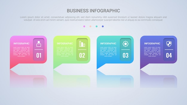 Bubble Speech Infographic Template