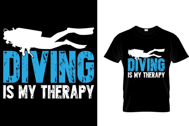 El buceo es mi terapia Camiseta de buceo