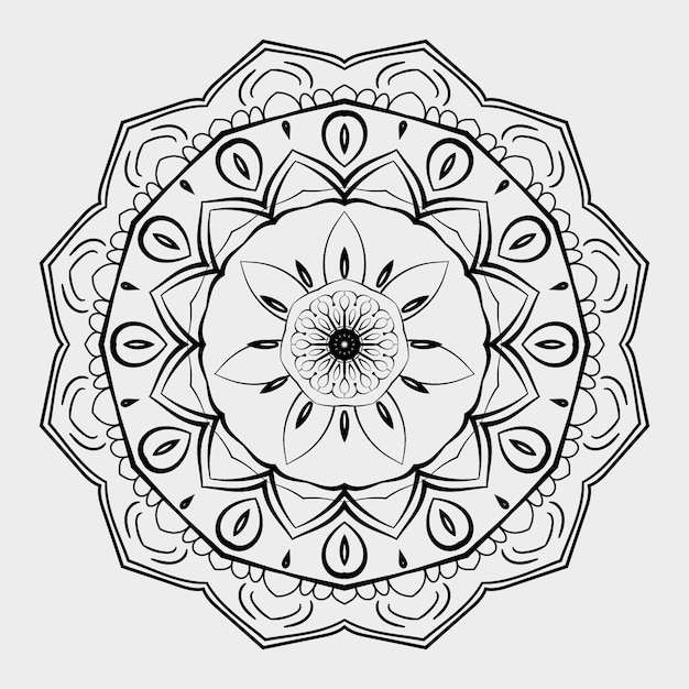 Bucle decorativo Vintage mandala Oriental yoga patrón árabe turco indio puja arte fondo