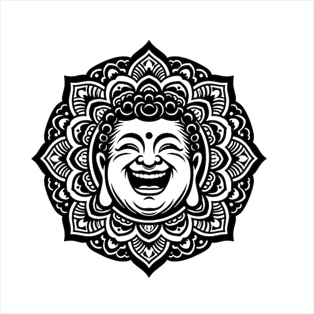 El Buda que se ríe Mandala svg