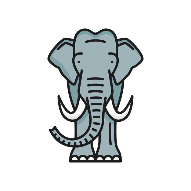 Vector budismo religión elefante animal símbolo icono