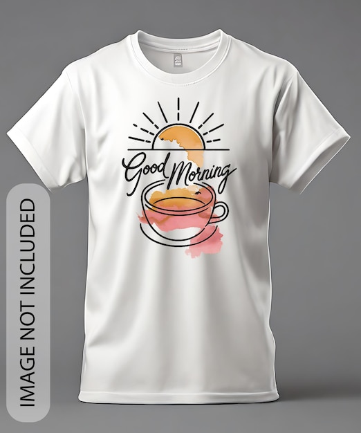 Buen día texto Ilustración vectorial Tipografía de citas de café para el diseño de camisetas