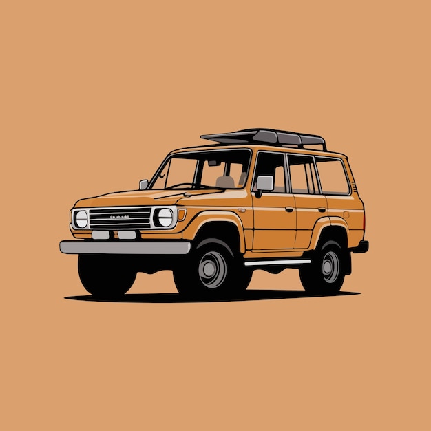 Vector buen dibujo digital de la suv