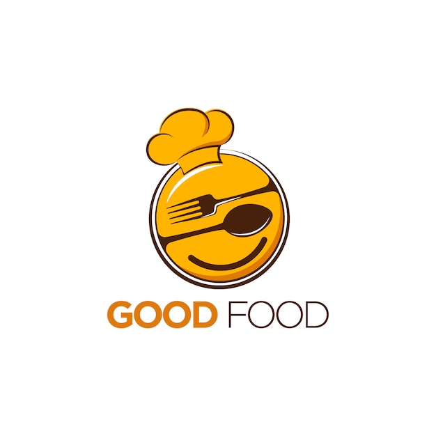 Vector buen diseño de logotipo de comida