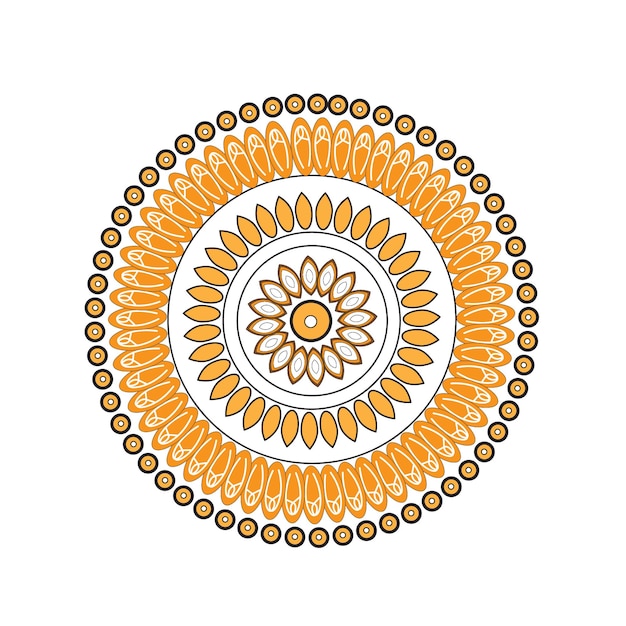 buen diseño de mandala dibujado a mano