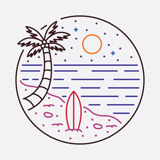 Buen lugar para relajarse para relajarse diseño de camiseta de arte vectorial de ilustración gráfica