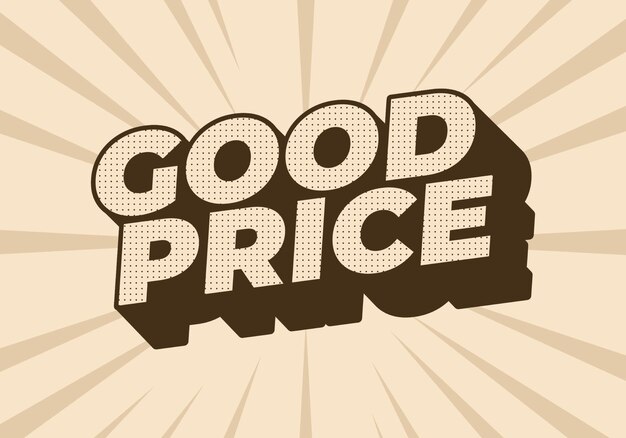 Buen precio Efecto de texto en 3D con buenos colores