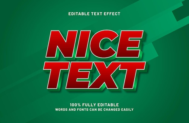 buen texto efecto de texto editable en estilo de texto simple y moderno