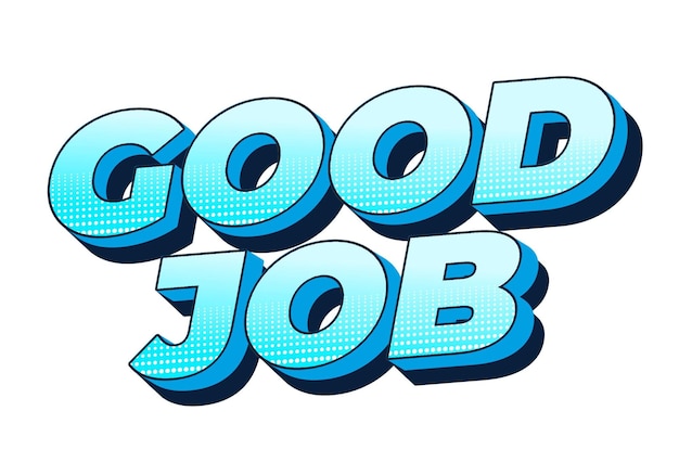 Buen trabajo efecto de texto en estilo 3D y buenos colores