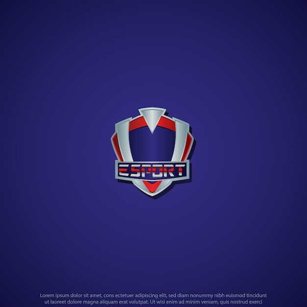 Buen uso del diseño del logotipo de eseport shelid para el deporte del juego del equipo del club de la marca del emblema del símbolo y más