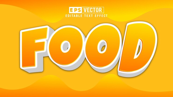 Vector buen vector de efecto de texto editable 3d con fondo