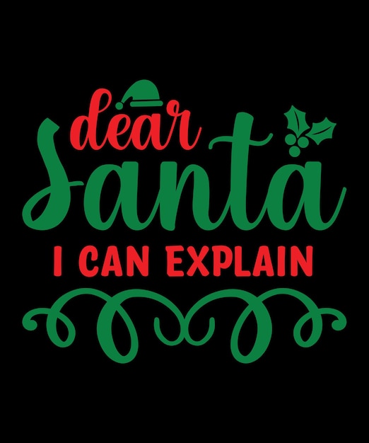 Buena Navidad camisa plantilla de impresión divertido diseño de camisa de Navidad Papá Noel citas divertidas tipografía d