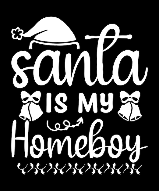 Buena Navidad camisa plantilla de impresión divertido diseño de camisa de Navidad Papá Noel citas divertidas tipografía