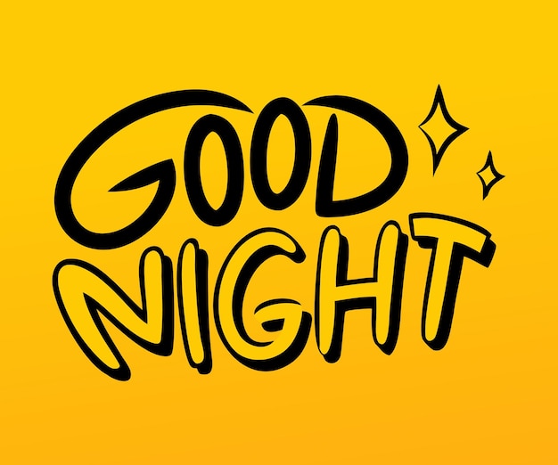 Buenas noches a mano