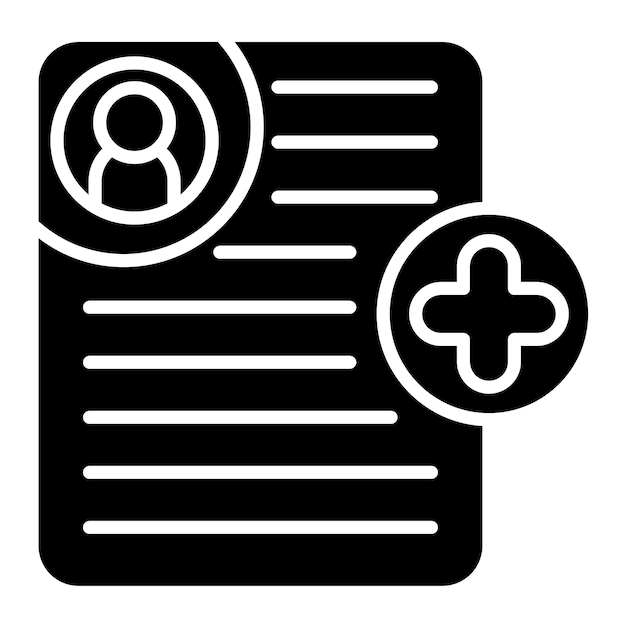 Los buenos candidatos Glyph Ilustración negra sólida