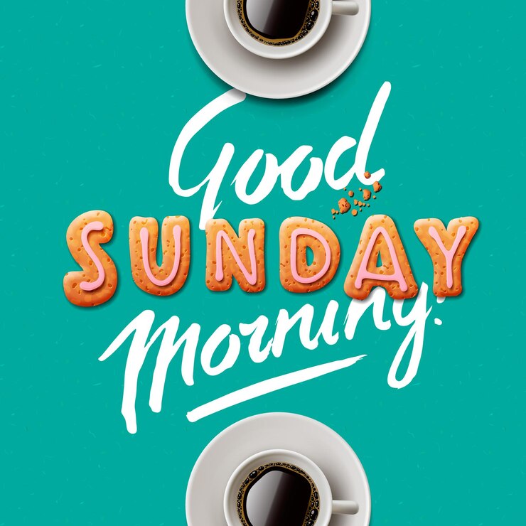 Vector buenos dias domingo ilustración vectorial