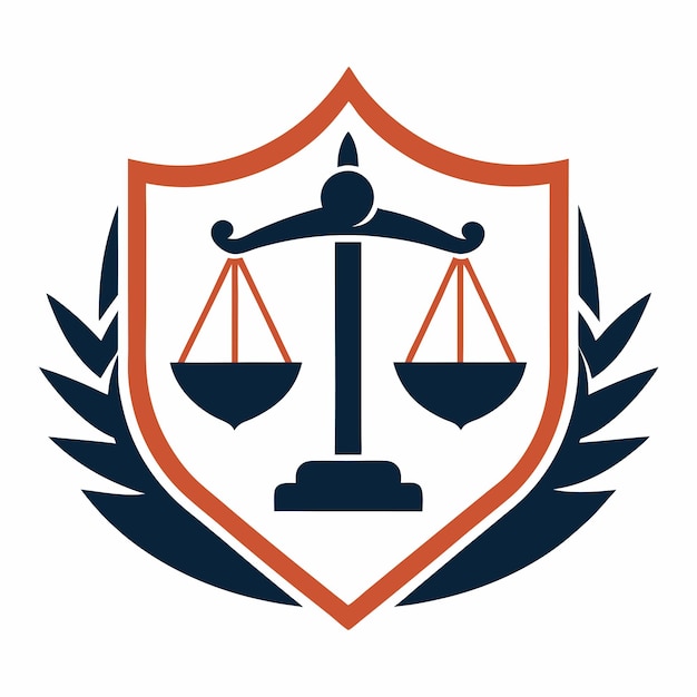 bufete de abogados abogado diseño de logotipo concepto arte vectorial e ilustración