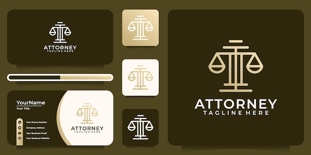 Bufete de abogados juez abogado logo vector plantilla de diseño