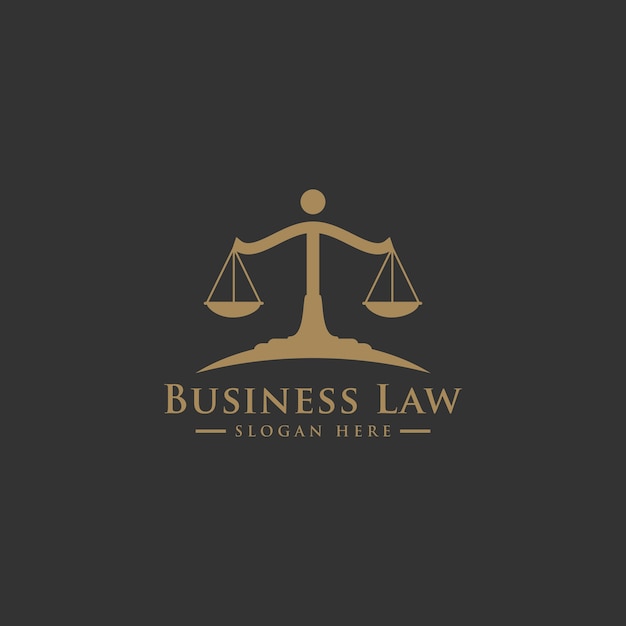 Bufete de abogados, servicios de abogado, logotipo de lujo de la cresta de la vendimia