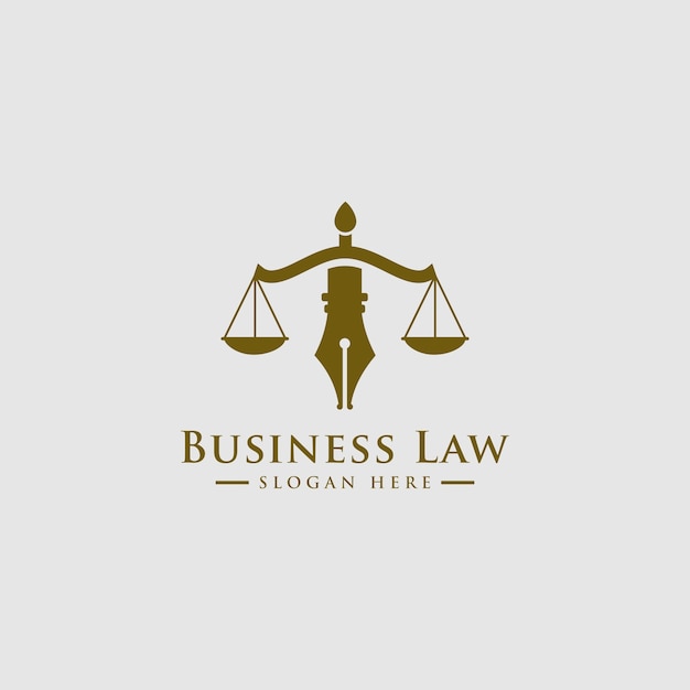 Bufete de abogados, servicios de abogado, logotipo de lujo de la cresta de la vendimia