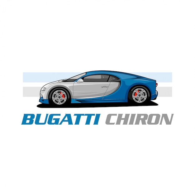 bugati chiron vector