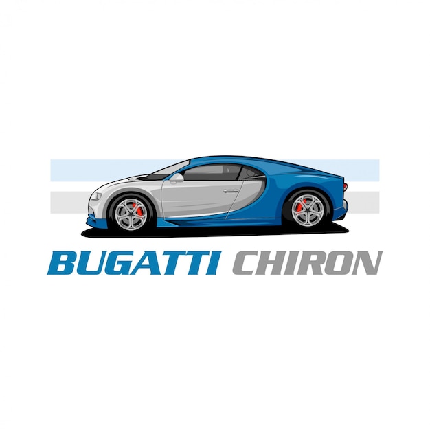 Vector bugati chiron vector