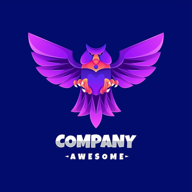 Búho para colorear logo