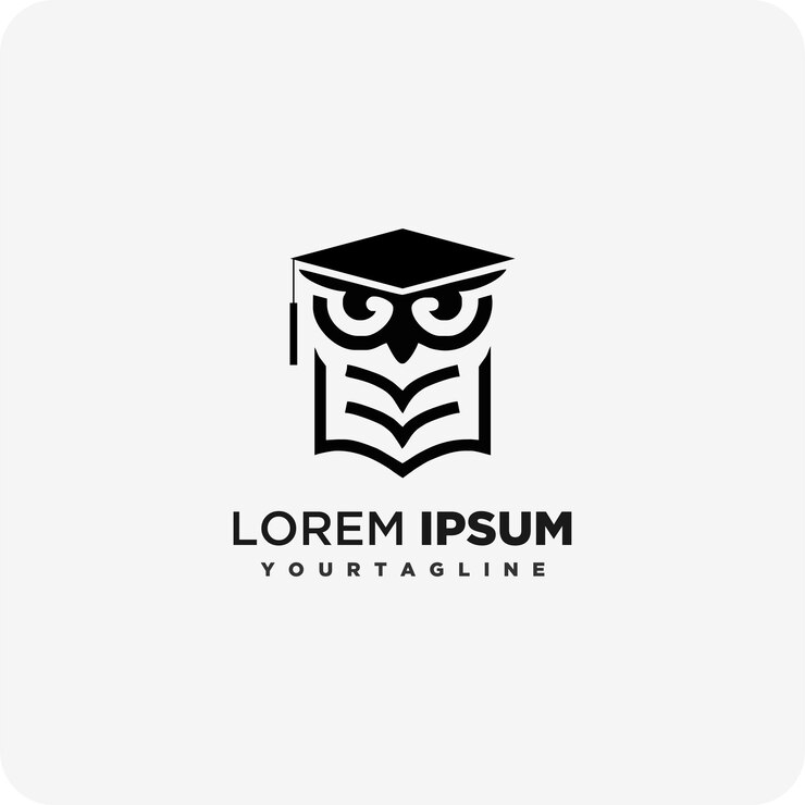 Búho Dibujo Escuela Educación Libros logo vector imagen, arte, iconos