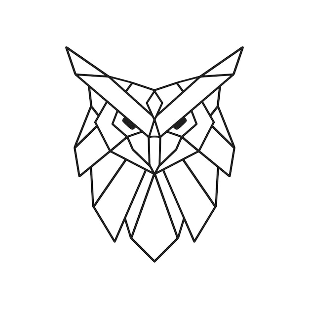 Búho Lowpoly Ilustración