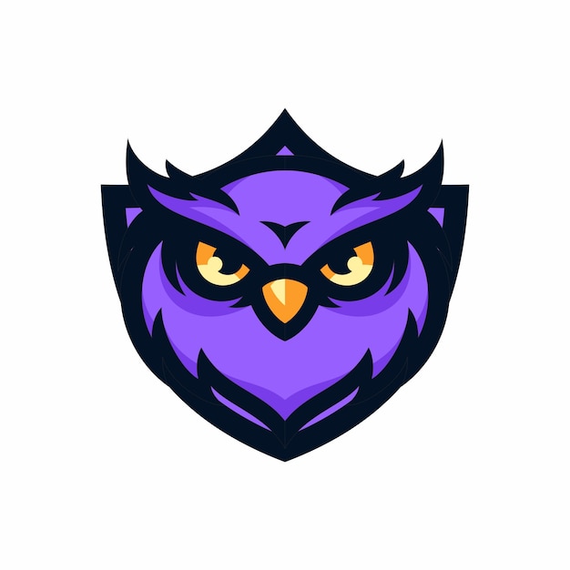 búho - vector logo / icono ilustración mascota