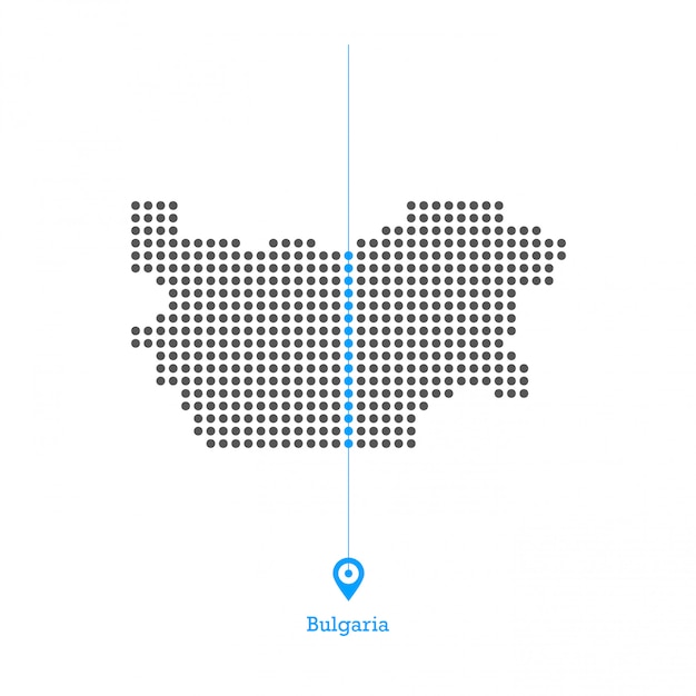 Bulgaria adorado vector de diseño de mapa