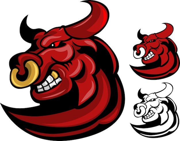 Bull Head Mascot