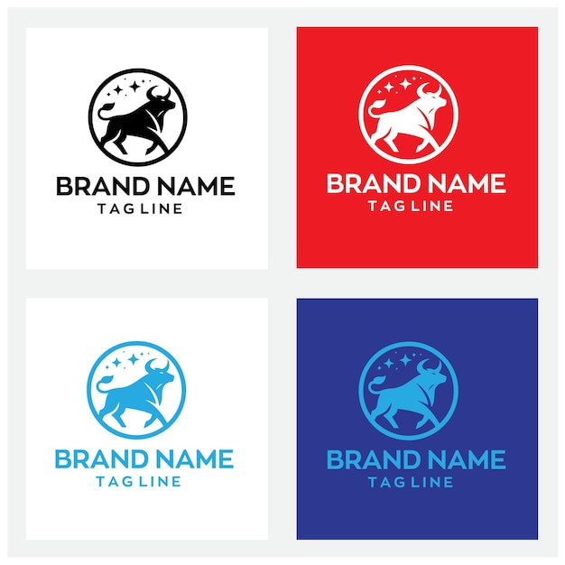 Bull Logotipo editable