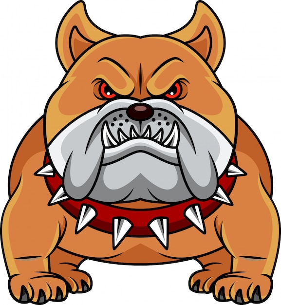 Vector bulldog de dibujos animados