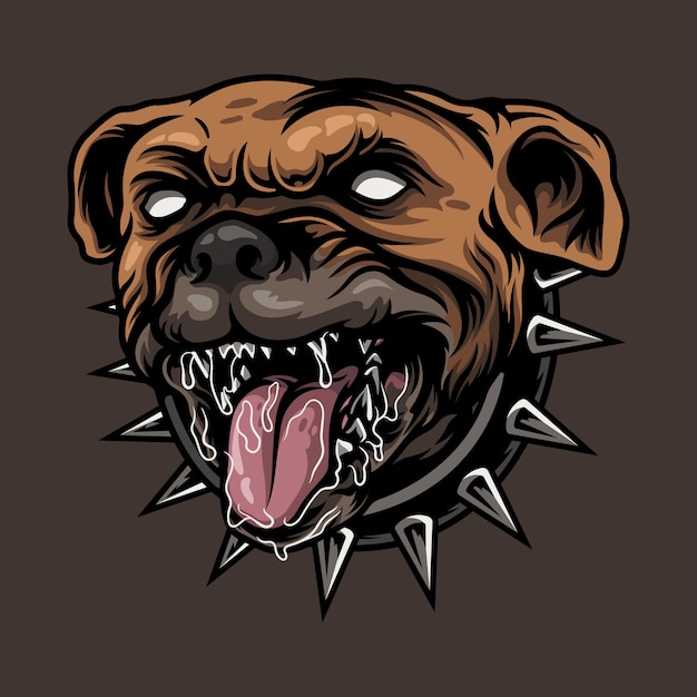 Bulldog enojado